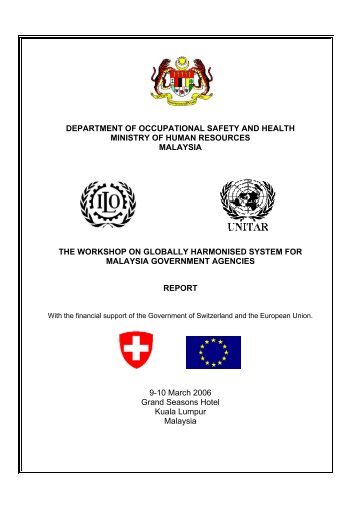 Department of occupational safety  and health ministry - UNITAR