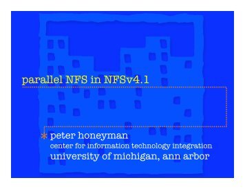 parallel NFS in NFSv4.1 - pdsw.org
