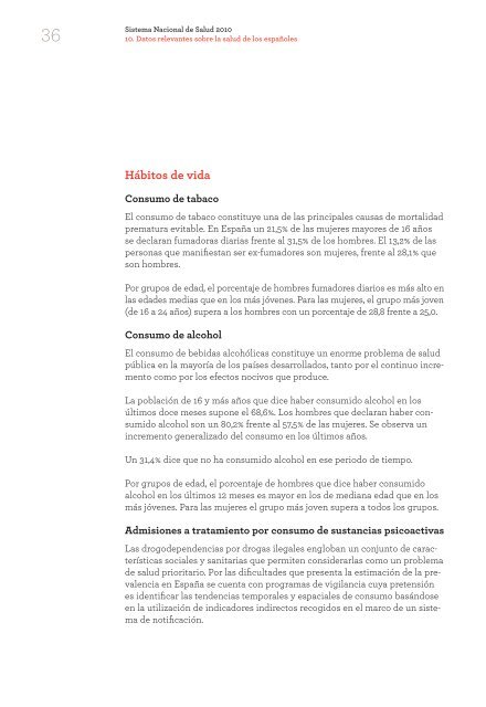 Documento "Sistema Nacional de Salud. EspaÃ±a 2010" - El MÃ©dico ...