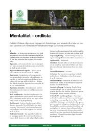 Ordlista mentalitet - Svenska Kennelklubben