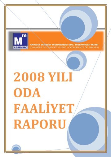 2008 yÄ±lÄ± oda faaliyet raporu - asmmmo