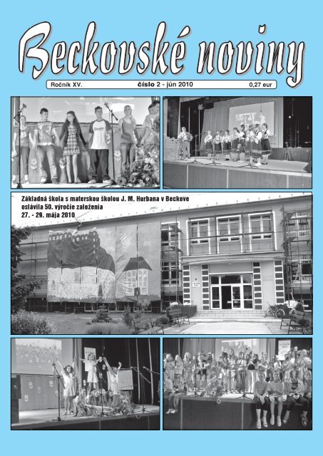 ZÃ¡kladnÃ¡ Å¡kola s materskou Å¡kolou JM Hurbana v - Obec Beckov