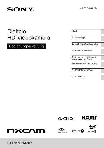 Bedienungsanleitung - Video Data