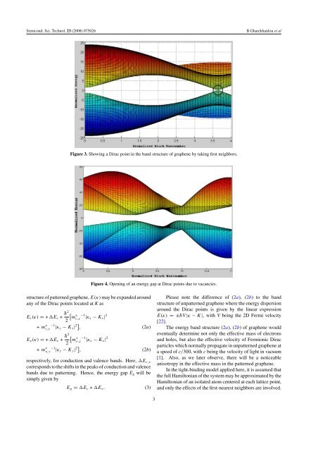 Tight-binding description of patterned graphene