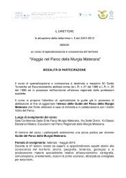 modalitÃ  di partecipazione - Parco della Murgia Materana