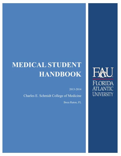 Student Handbook - College of Medicine - Florida Atlantic University