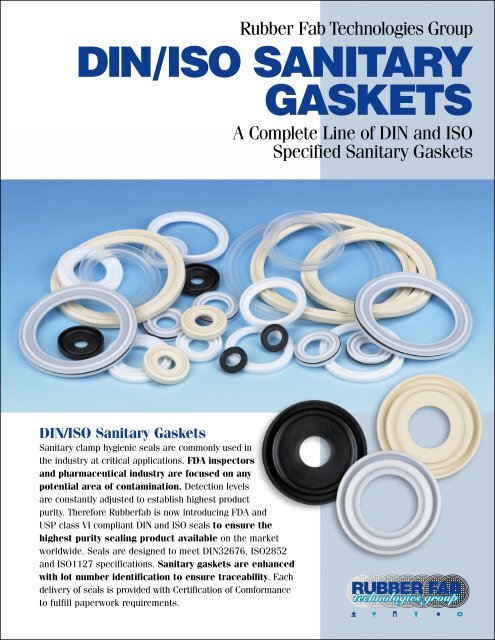 DIN/ISO SANITARY GASKETS - Rubber Fab Mold and Gasket