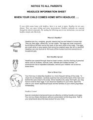 Headlice Information - Pages - Home