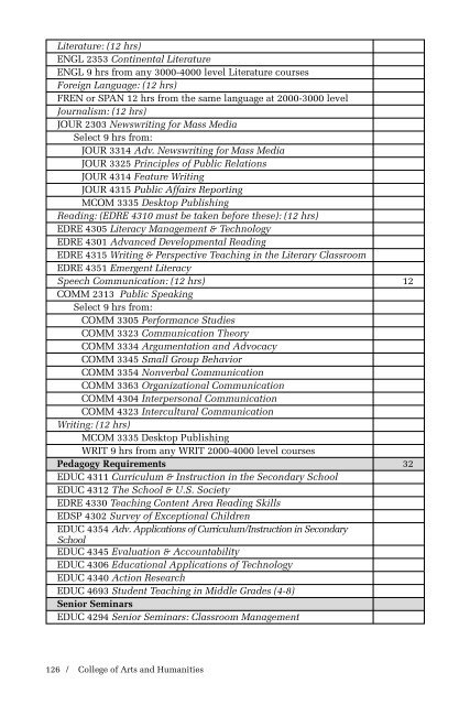 2006-2008 HBU Catalog - Houston Baptist University