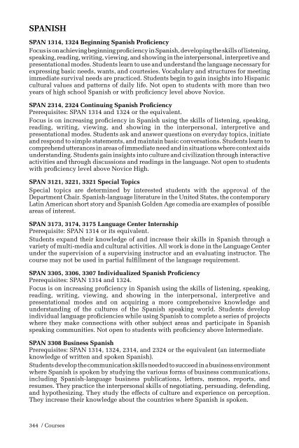 2006-2008 HBU Catalog - Houston Baptist University
