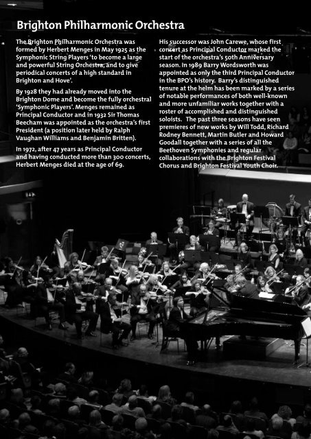 Download Concert Programme - Brighton Philharmonic Orchestra