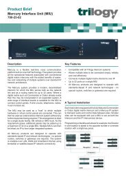 Mercury Interface Unit - Trilogy Communications