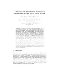 A Deterministic Algorithm for Summarizing Asynchronous Streams ...