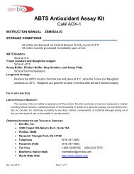 ABTS Antioxidant Assay Kit (AOX-1) (pdf) - Zen-Bio Inc.