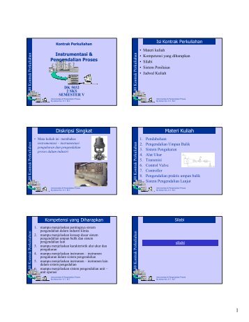 00 Kontrak Perkuliahan Instrumentasi & Pengendalian Proses