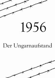 Zeitzeugen erzählen … zum Ungarnaufstand 1956 - BRG Mattersburg