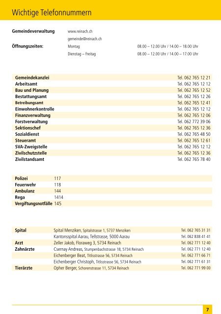 wir drucken [fast] alles. - Reinach - dorfheftli