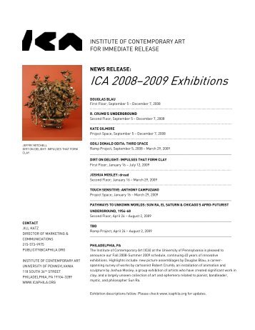 ICA 2008-2009 Exhibition Season