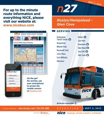 For up to the minute route information and everything ... - NICE bus