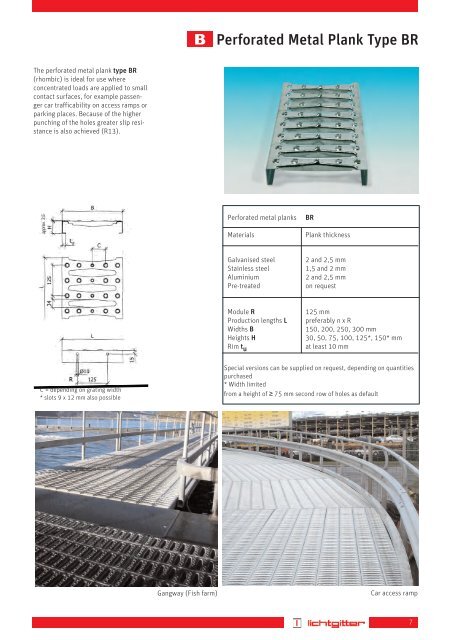 Lichtgitter Perforated Metal Planks