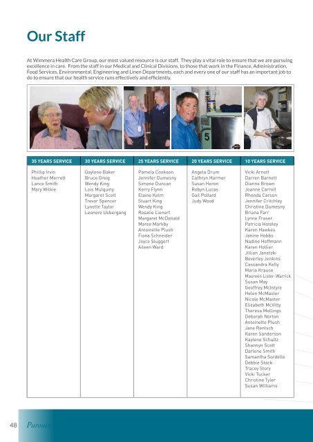 Quality of Care Report 2010 - 2011 - Wimmera Health Care Group