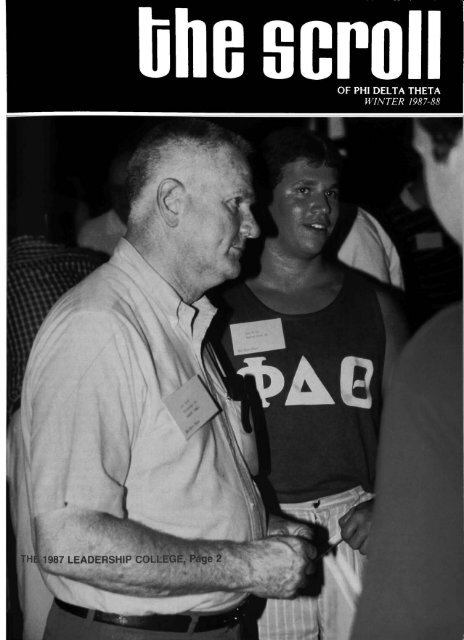 1987–88 Volume 111 No 1–5 - Phi Delta Theta Scroll Archive