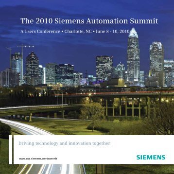 The 2010 Siemens Automation Summit