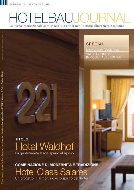 Hotelbau Journal n° 20 - Michaeler & Partner