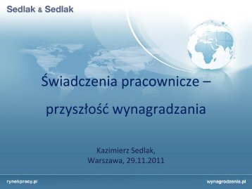 Łączne korzyści z pracy (Total Rewards) - Sedlak & Sedlak