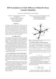 DSP Formulation of a Finite Difference Method for Room Acoustics ...