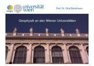 Geophysik an den Wiener UniversitÃ¤ten - Institut fÃ¼r Meteorologie ...
