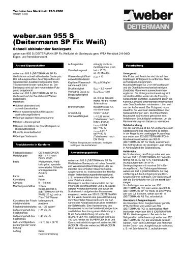 weber.san 955 S - Saint-Gobain Weber GmbH