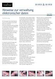 Leitlinien zur Verwaltung elektronischer Daten - Info.Search