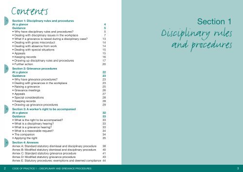 Disciplinary & Grievance Procedures - Acas