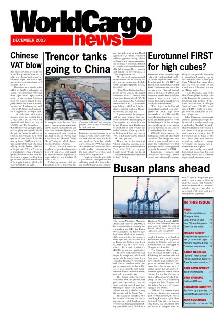 WCN Dec Front page - WorldCargo News Online