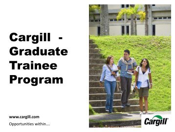 Cargill - Graduate Trainee Program