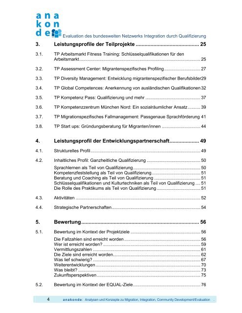 Endbericht zur Entwicklungspartnerschaft Integra.net