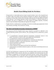 Health Check Billing Guide for Providers - Peach State Health Plan ...