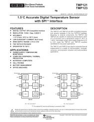 TMP121, TMP123: 1.50C Accurate Digital Temperature Sensor with ...