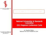 National Scholarship & Standards Committee - Delta Sigma Theta ...