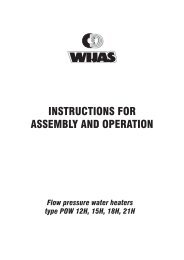 Assembly and operating manual for POW - Wijas