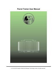 Parrot Trainer User Manual