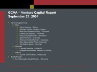 GCVA â Venture Capital Report September 21, 2004 - bitSPROCKET
