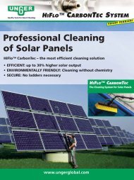 Professional Cleaning Of Solar Panels - Unger