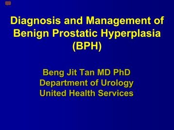 BPH and Medical Treatment Options - United Health Services