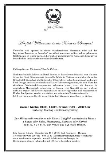 Speisekarte 12_9 Homepage - Zur Krone in Biengen