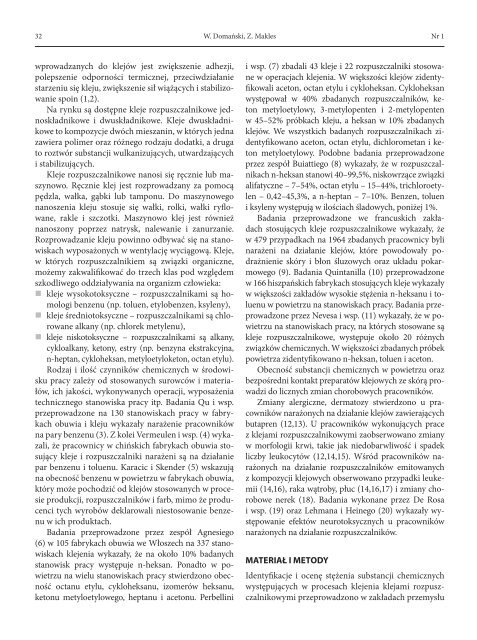 Full text (PDF) - Instytut Medycyny Pracy im. prof. J. Nofera