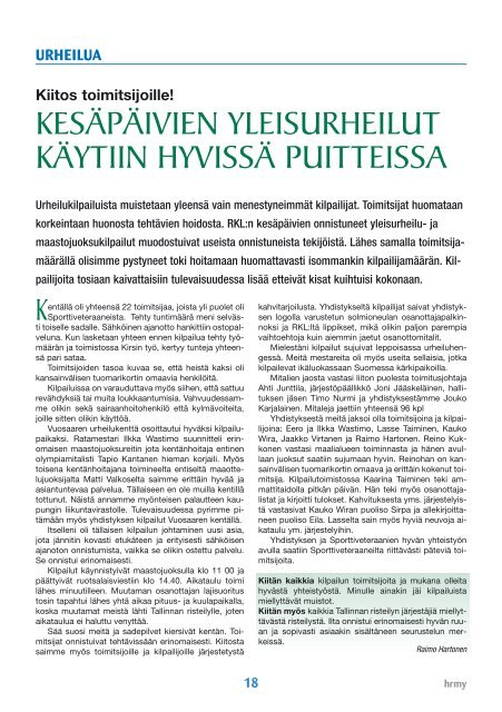 Yhdistyksen jÃ¤senlehti 6/09, PDF tiedosto - Helsingin ...