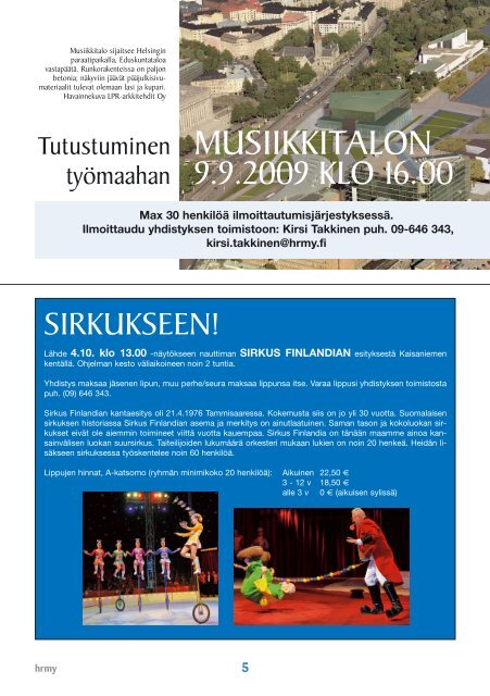 Yhdistyksen jÃ¤senlehti 6/09, PDF tiedosto - Helsingin ...