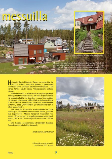 Yhdistyksen jÃ¤senlehti 6/09, PDF tiedosto - Helsingin ...